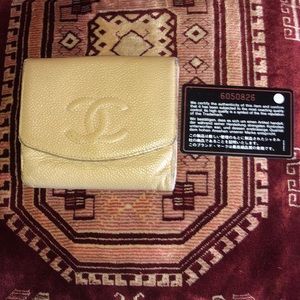 Chanel leather wallet